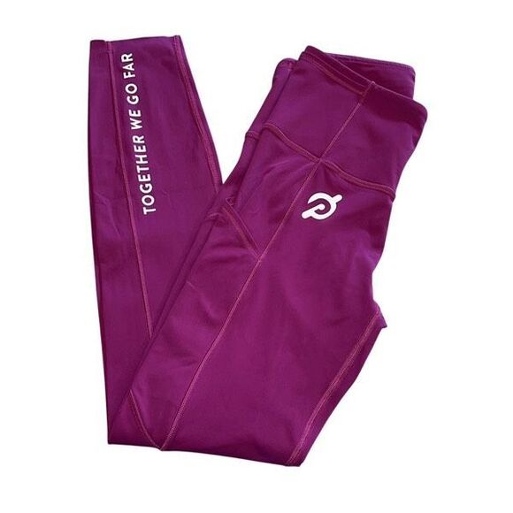 Lululemon X Peloton Women Together We Go Far Fast Free Legging Fuchsia Sz 4 NWOT - Picture 5 of 11